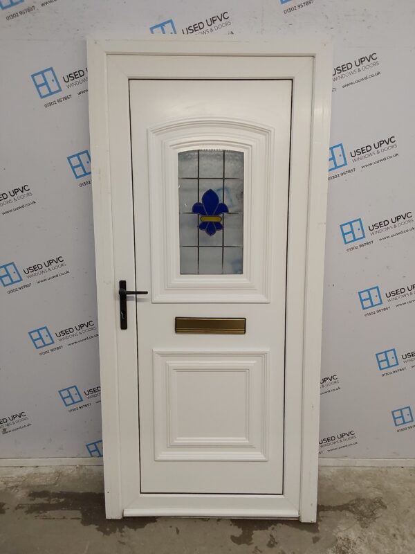 Used White Upvc Front Door 920mm x 1990mm 0078