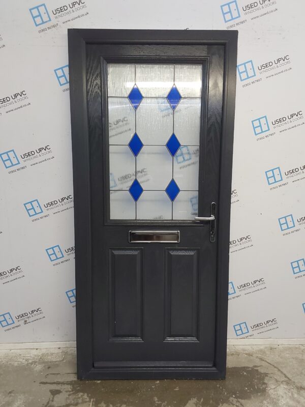 Used Anthracite Grey Composite Front Door 920mm x 2045mm (Reduce To 895mm) 0008