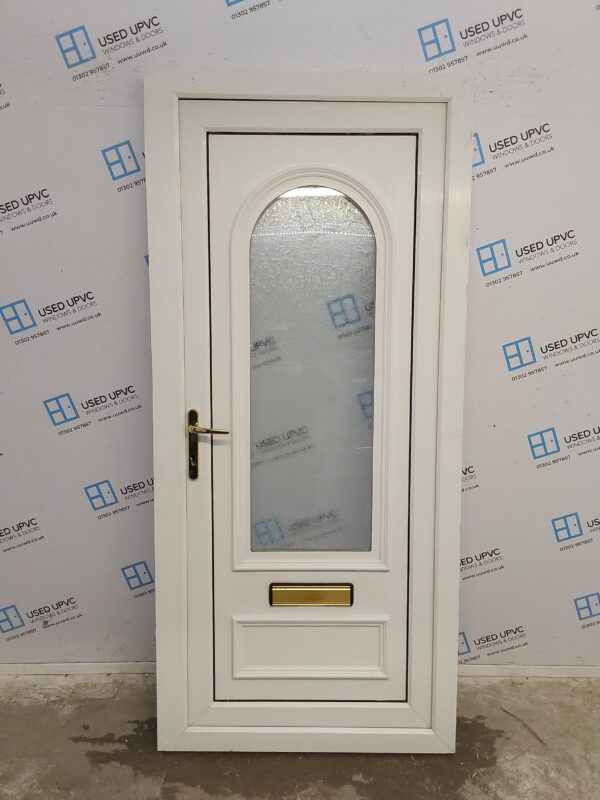 Used White Upvc Front Door 940mm x 2060mm 0764
