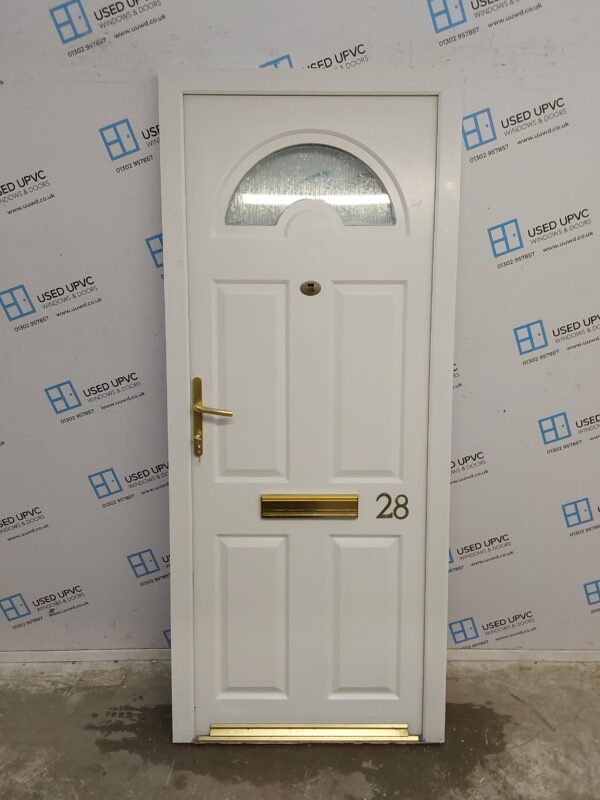 Used White Upvc Front Door 850mm x 2015mm 0822