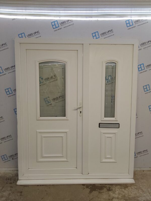 Used White Upvc Front Door And Side Panel 1735mm x 2090mm DS017