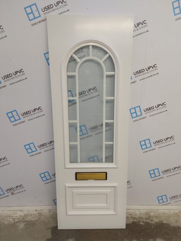 Used White Upvc Front Door Panel 620mm x 1800mm x 28mm UFDP0004