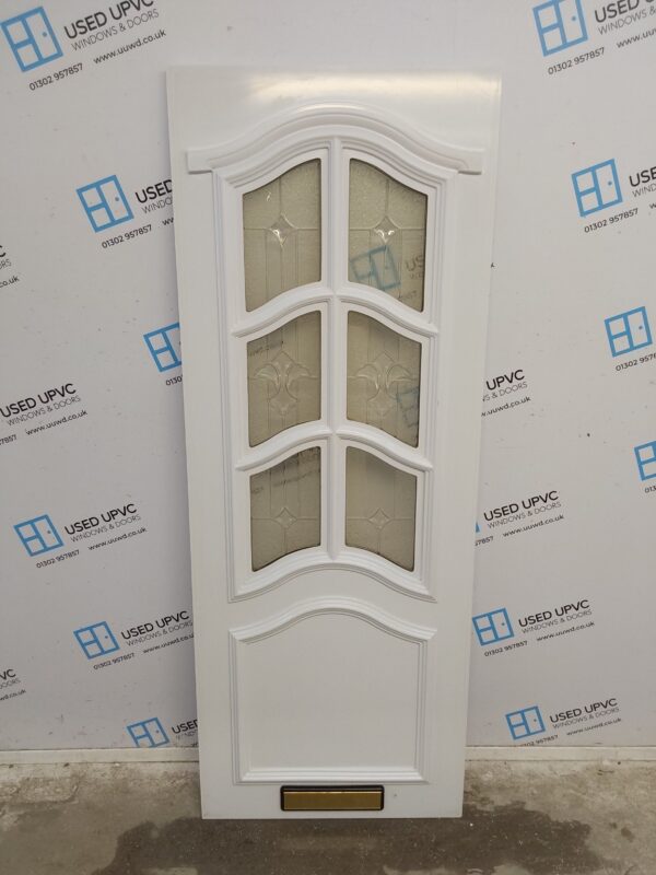 Used White Upvc Front Door Panel 669mm x 1767mm x 24mm 24UFDP002