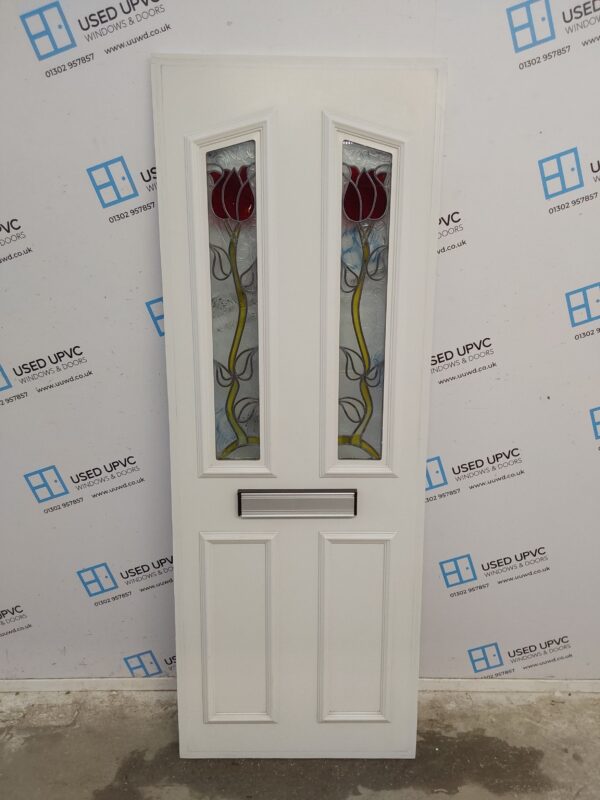 Used White Upvc Front Door Panel 649mm x 1778mm x 24mm 24UFDP009