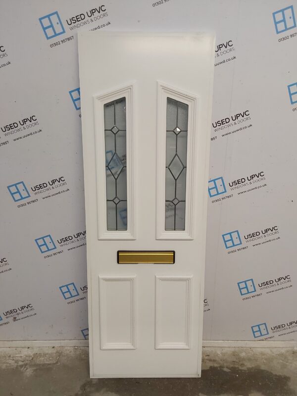 Used White Upvc Front Door Panel 621mm x 1794mm x 28mm UFDP0013