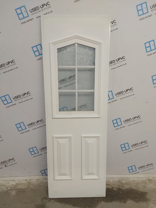 Used White Upvc Back Door Panel 609mm x 1803mm x 28mm UDP0021