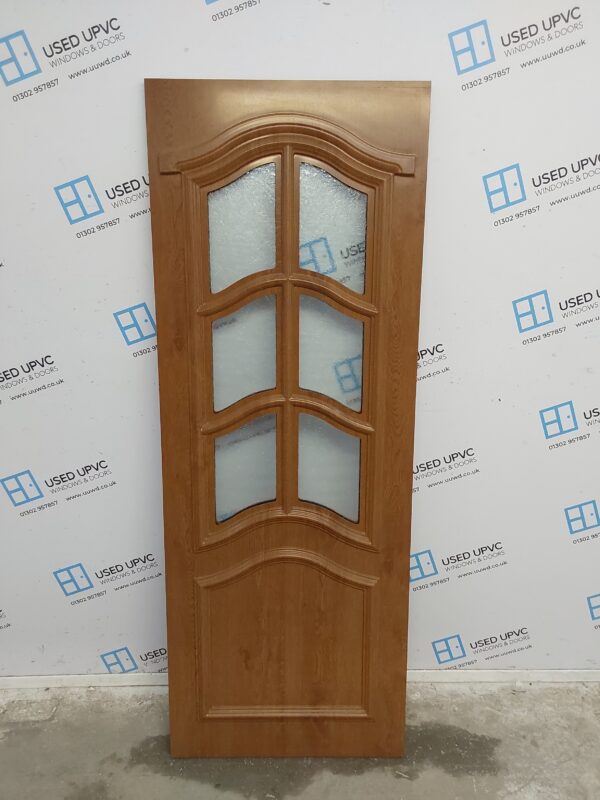 Used Oak Upvc Back Door Panel 660mm x 1781mm x 28mm UDP0022