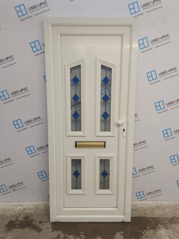 Used White Upvc Front Door 865mm x 2055mm 0023