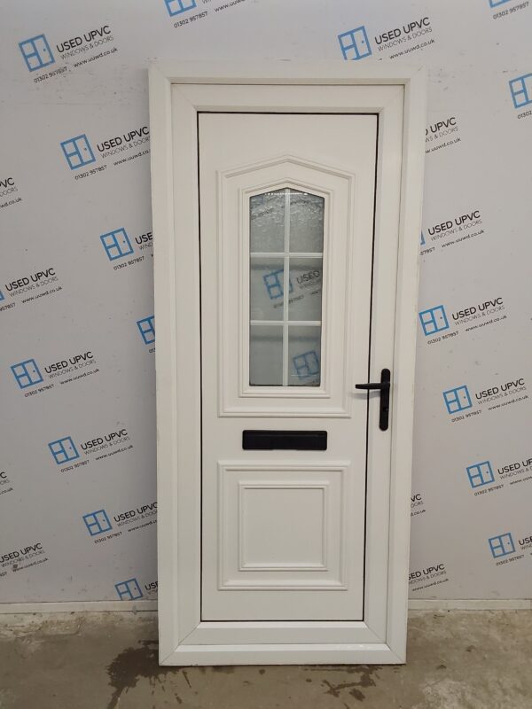 Used White Upvc Front Door 900mm x 2090mm 0636