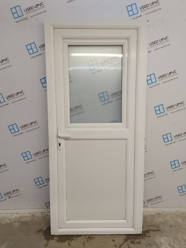 Used White Upvc Stable Door 920mm x 2055mm (Reduce To 905mm) 0361