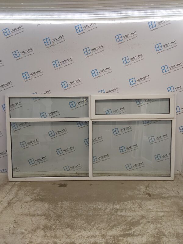 Used White Upvc Window 2600mm x 1370mm LW0055