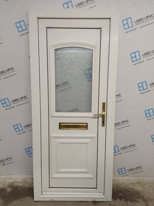 Used White Upvc Front Door 850mm x 1970mm 0290
