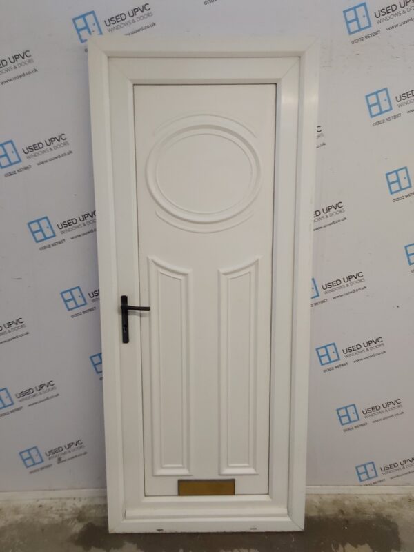 Used White Upvc Front Door 870mm x 2065mm 0775