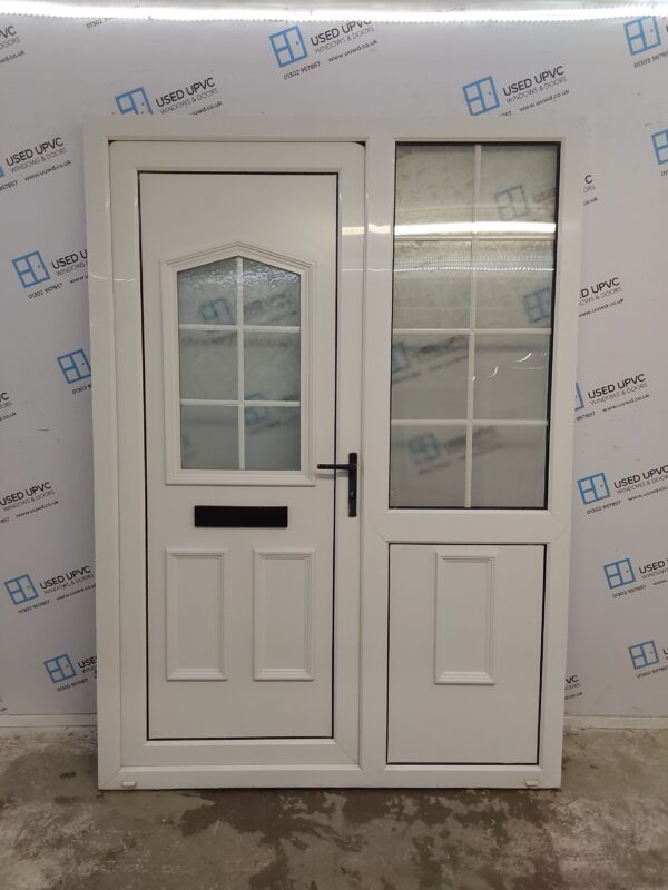 Used White Upvc Front Door And Side Panel 1485mm x 2090mm DS014