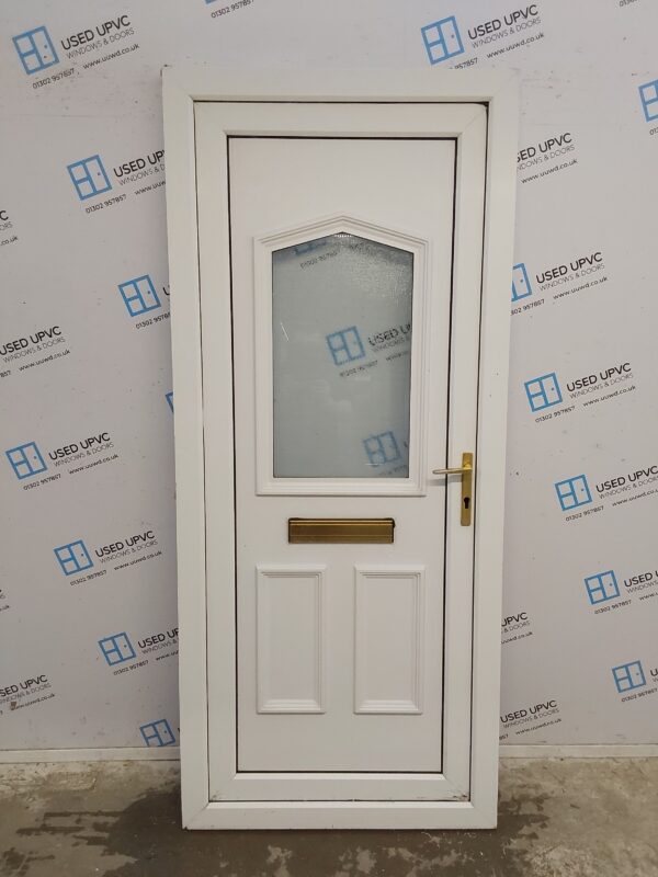 Used White Upvc Front Door 900mm x 2070mm C6059