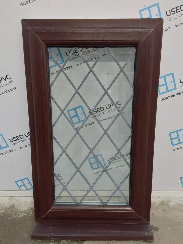 Used Rosewood Upvc Window 620mm x 1045mm C4W086