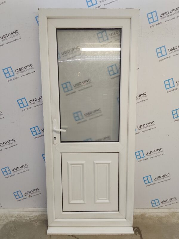 Used White Upvc Back Door 910mm x 2200mm 0637