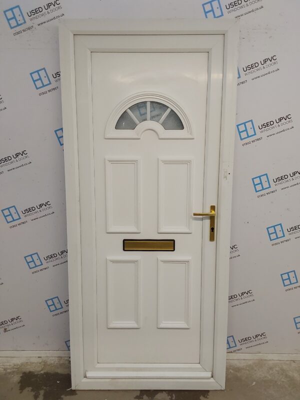 Used White Upvc Front Door 925mm x 2090mm 0554
