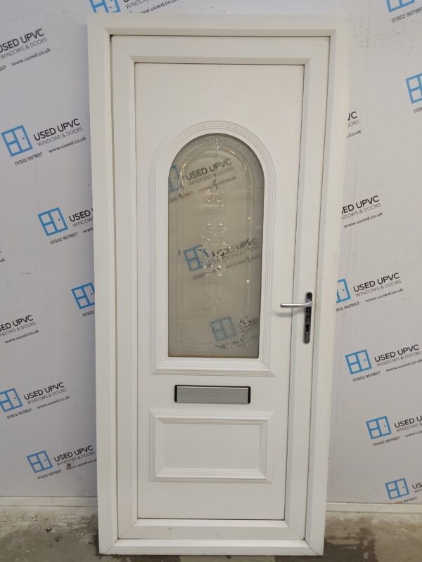 Used White Upvc Front Door 915mm x 2065mm 0513