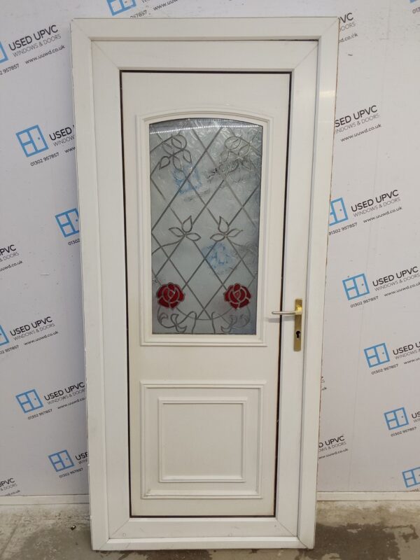 Used White Upvc Back Door 920mm x 2040mm 0361
