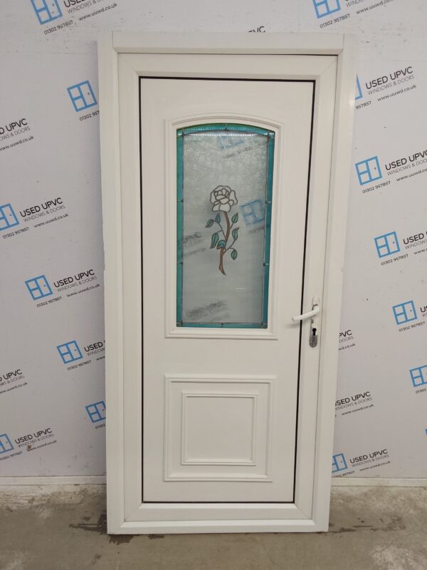 Used White Upvc Back Door 960mm x 2030mm 0713