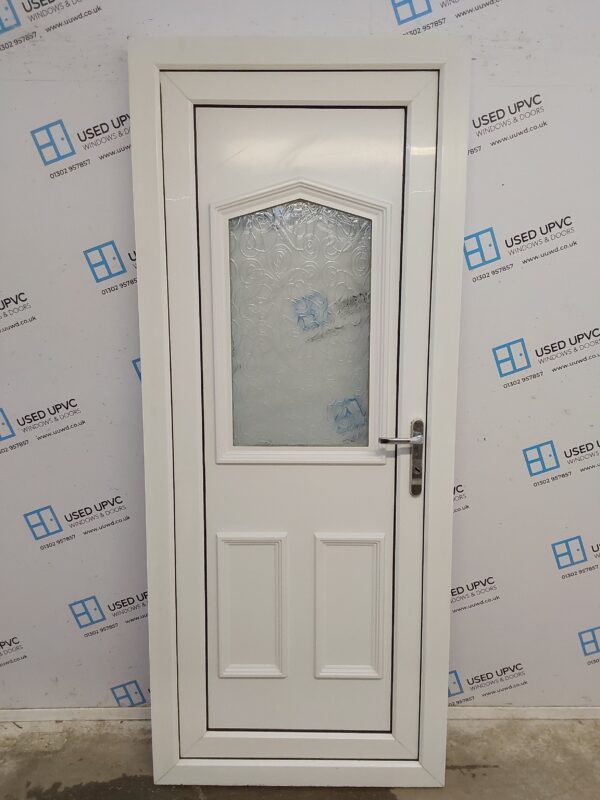 Used White Upvc Back Door 850mm x 2050mm 0648