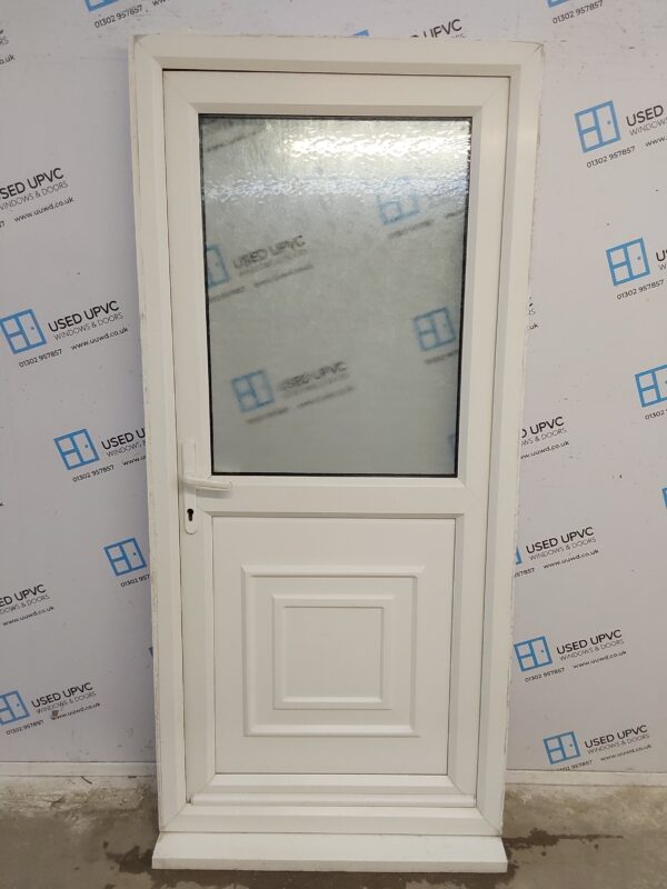 Used White Upvc Back Door 920mm x 2000mm 0041