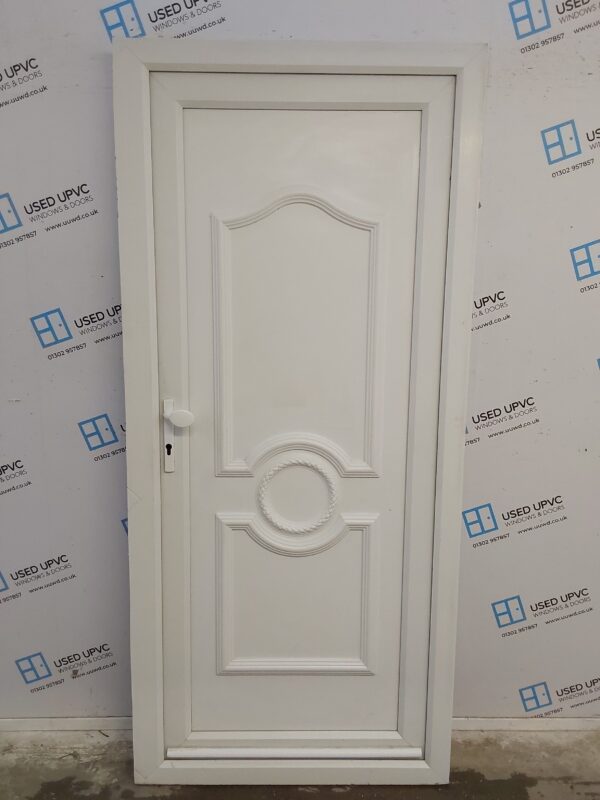 Used White Upvc Back Door 935mm x 2060mm 0020