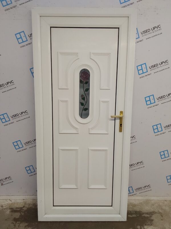 Used White Upvc Back Door 920mm x 2055mm 0184
