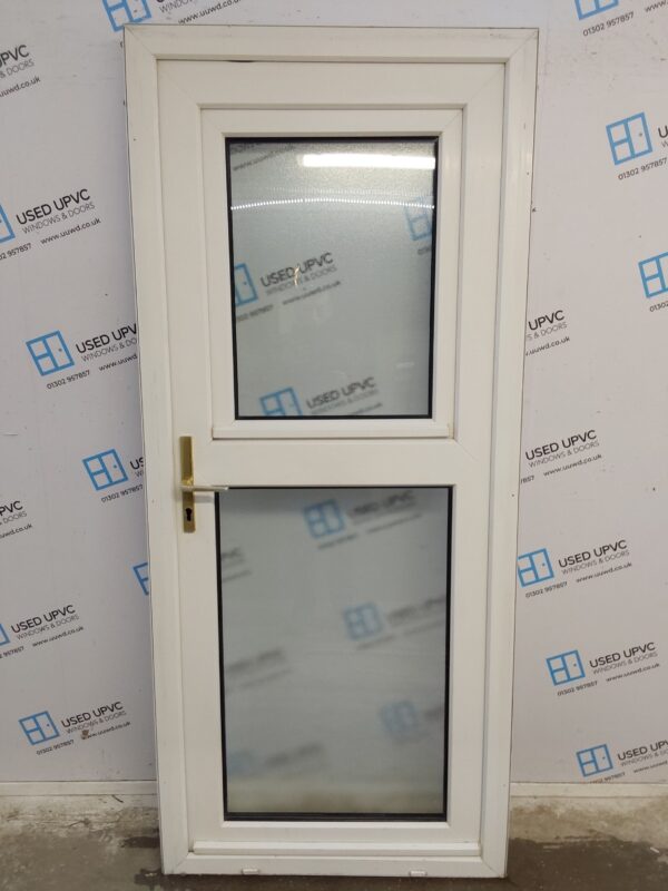 Used White Upvc Back Stable Door 900mm x 2060mm 0286