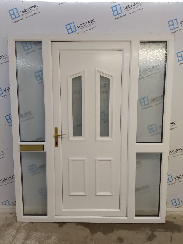 Used White Upvc Front Door And Side Panels 1685mm x 2045mm DS007