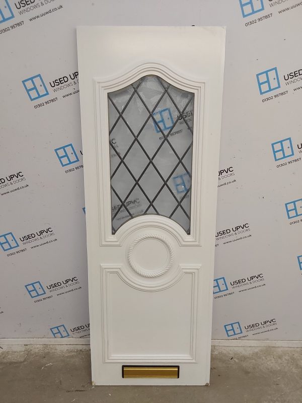 Used White Upvc Front Door Panel 628mm x 1761mm x 28mm UFDP0004