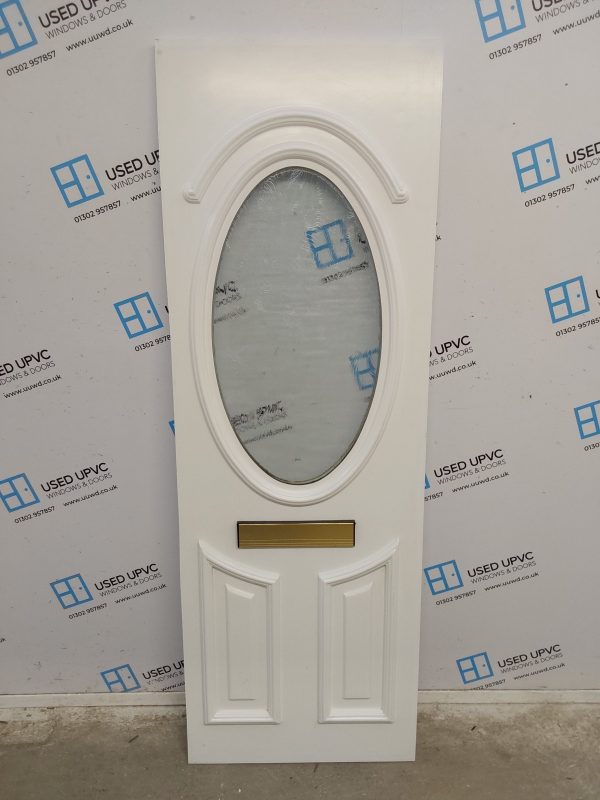 Used White Upvc Front Door Panel 615mm x 1790mm x 28mm UFDP0035