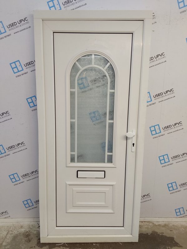 Used White Upvc Front Door 940mm x 2070mm C7D059