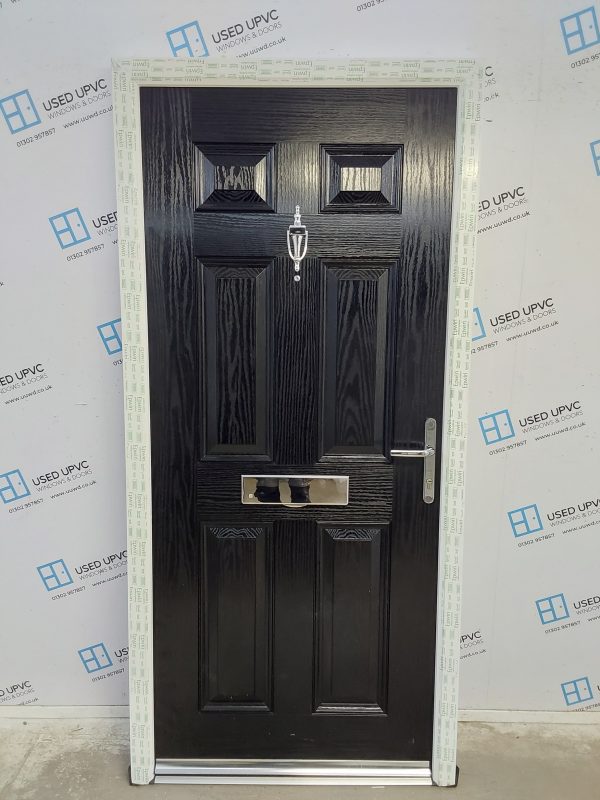 Brand New Black Composite Front Door 975mm x 2070mm ND104