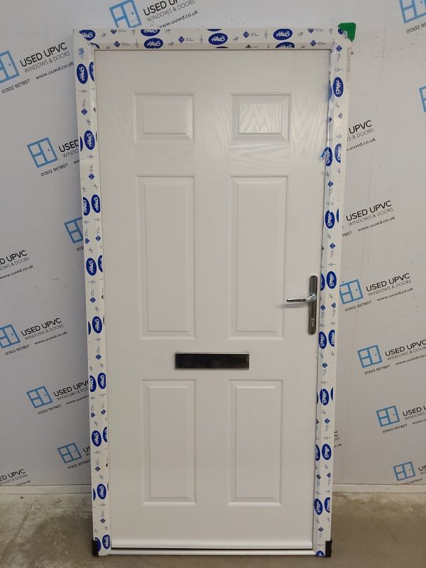 Brand New White Composite Front Door 990mm x 2075mm ND140