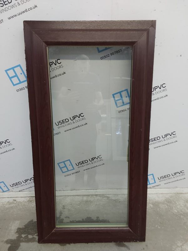 Used Rosewood Upvc Window 610mm x 1170mm C3156