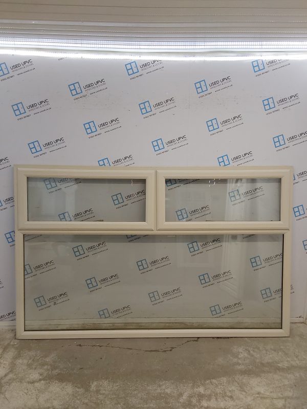 Used Cream Upvc Window 2375mm x 1500mm LW0037