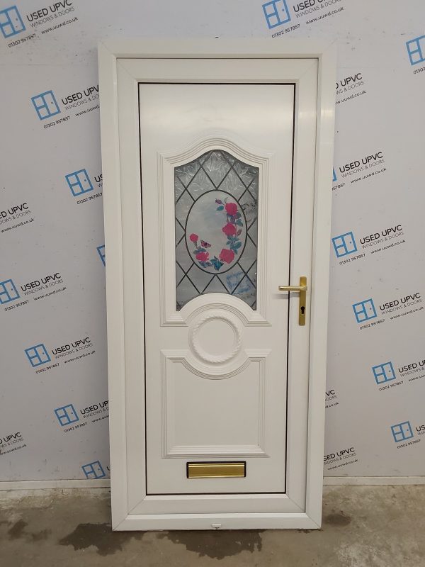 Used White Upvc Front Door 920mm x 2040mm 0737