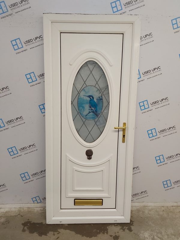 Used White Upvc Front Door 880mm x 2065mm 0613