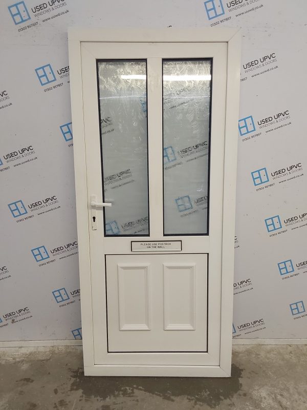 Used White Upvc Front Door 920mm x 2045mm 0378