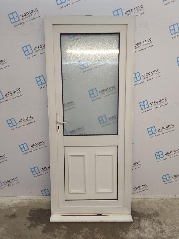 Used White Upvc Back Door 900mm x 2130mm 0177