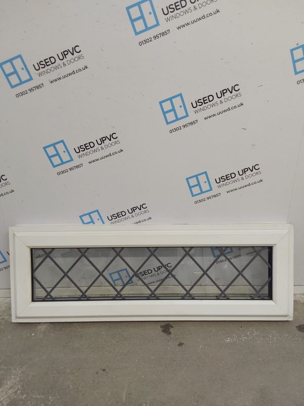 Used White Upvc Window 1210mm x 415mm C4W173