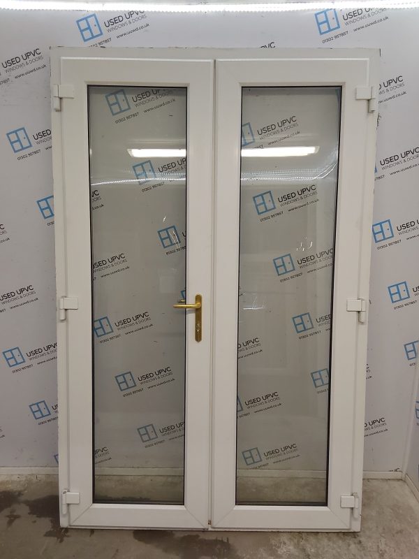 Used White Upvc French Doors 1435mm x 2210mm EA6