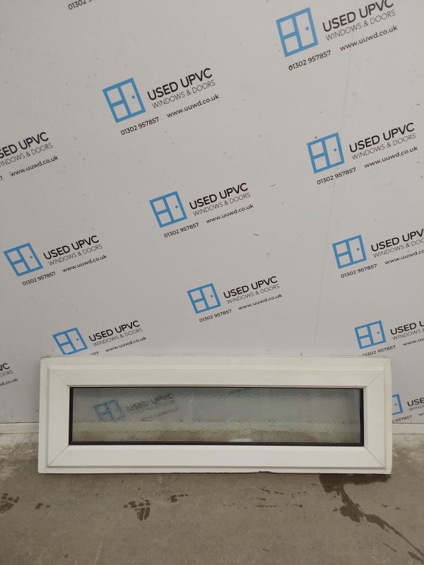 Used White Upvc Window 1200mm x 390mm A0003