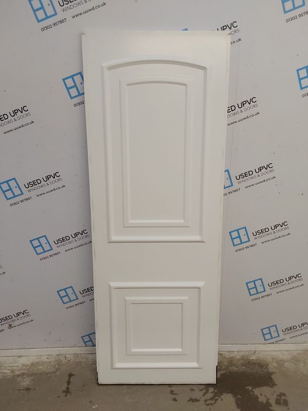 Used White Upvc Back Door Panel 636mm x 1726mm x 24mm UDP0011