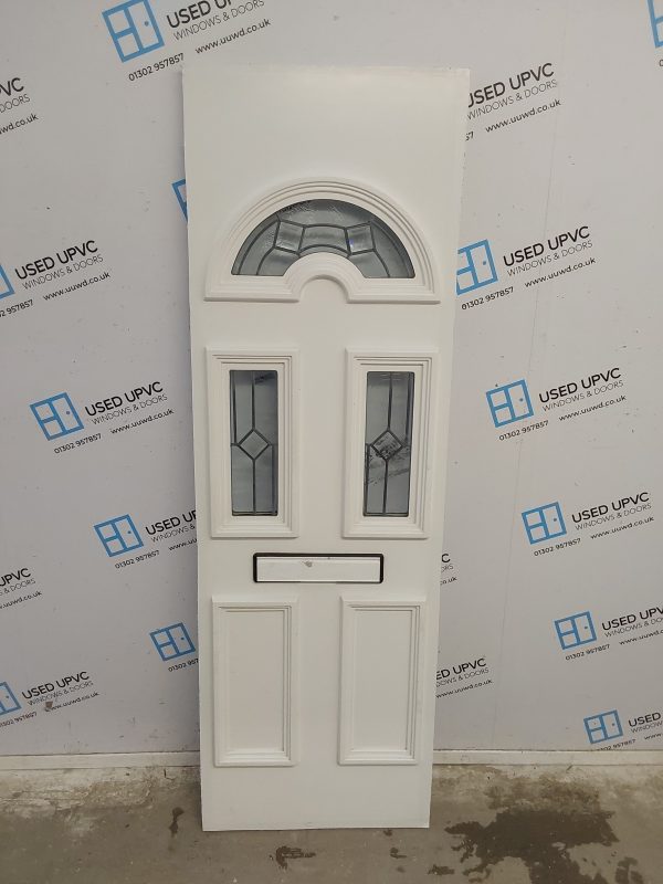 Used White Upvc Front Door Panel 560mm x 1750mm x 28mm UFDP0051