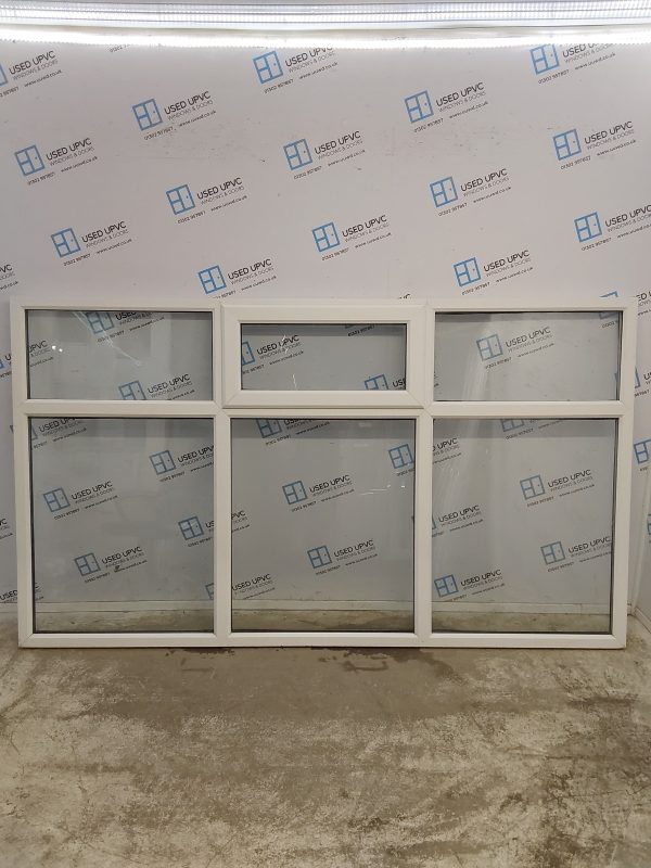Used White Upvc Window 2520mm x 1440mm LW0043
