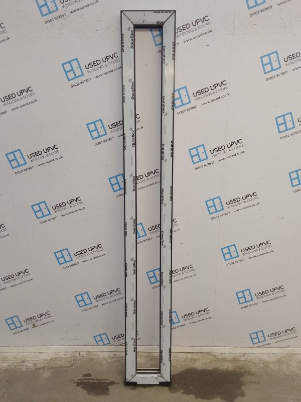 Brand New Anthracite Grey On White Upvc Side Panel (Unglazed) 270mm x 2070mm SC1056