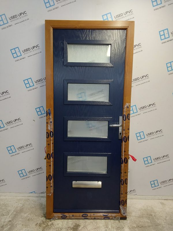 Brand New Dark Blue Composite Front Door 870mm x 2050mm C1ND21